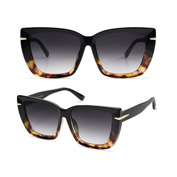New Oversized Cat Eye Sunglasses Womens Retro Vintage 70s Trendy